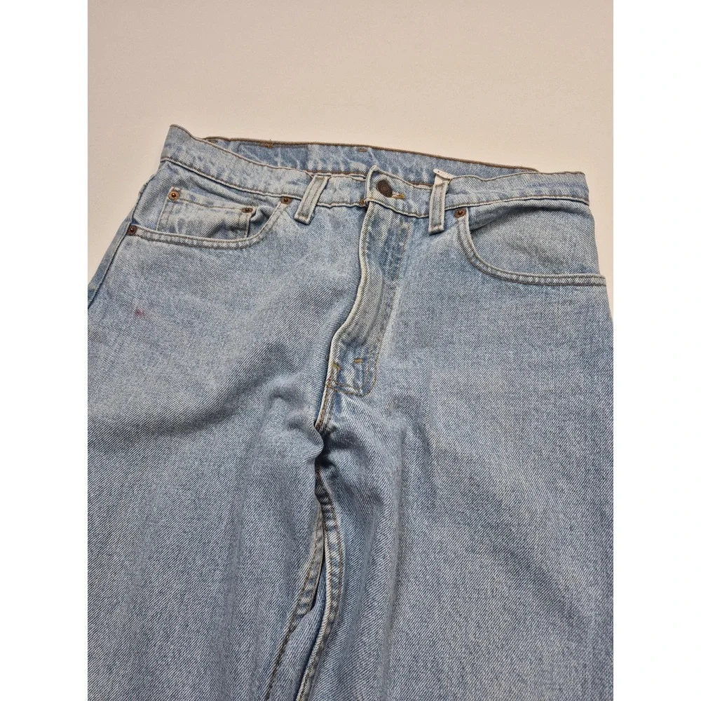 VTG Levis 550 Relaxed Fit Jeans Mens 32x32 Light Blue Tapered Denim USA 90s
